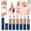 1 Pack of 6 Color Change Flower Jelly Lip Balm Lipstick, Gold Flakes Jelly Flower Lip Balm, Color Changing Lip Balm Set view 2