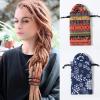 26inch Flexible Headband Ethnic Style Hair Rope Set, High Ponytail, Colorful Dirty Braid, Long Hair Strands for Woman (Red) view 2