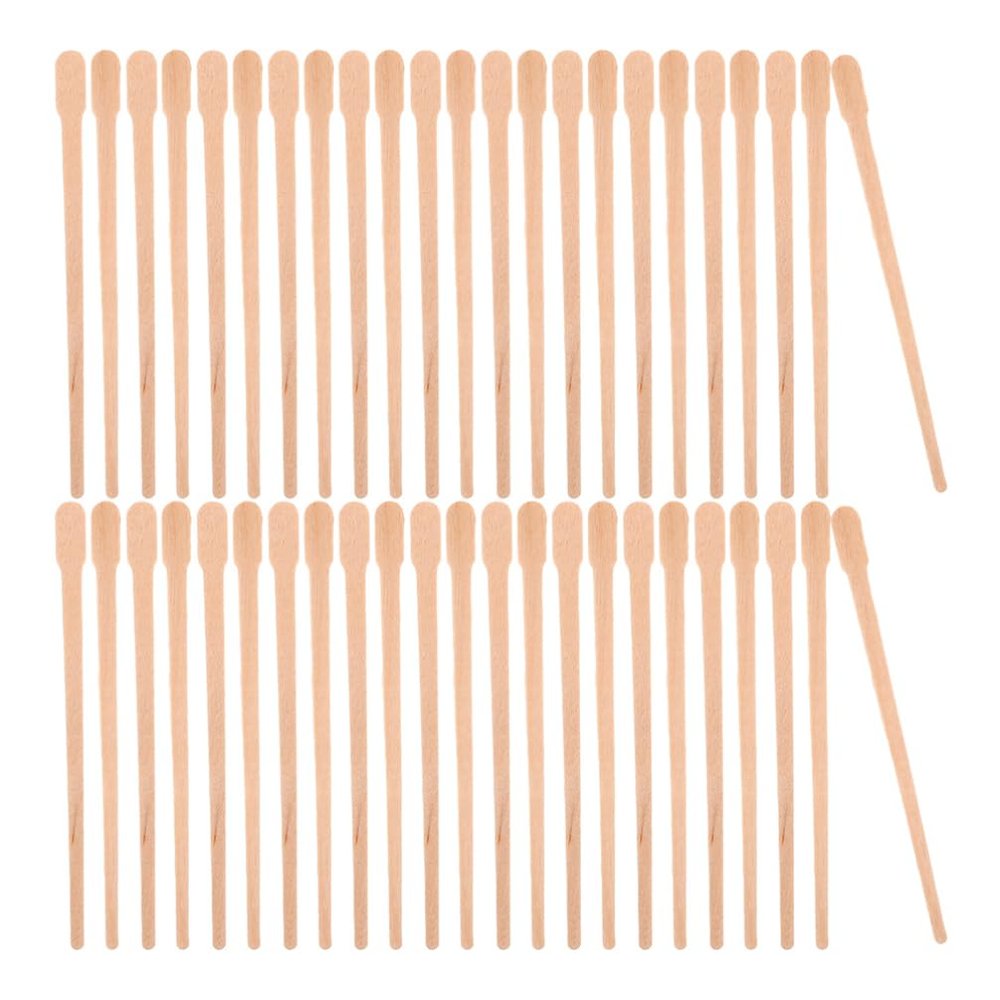 Ipetboom Nose Applicator 300 Pcs Waxing Stick Set Eyebrow Waxing Sticks Small Spatulas Gentle Skin Spatula Hair Removal Tool