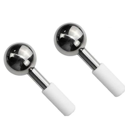 2 PCS Stainless Steel Facial Ice Globes, Ice Wave Beauty Massage Stick Cooling Globes, Salon Massager Face Neck Beauty Care Tool