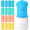 16 Pack Silicone Bottle Covers,Elastic Sleeves for Leak Proofing,Travels Essentials for Women Men,Reusable Accessories Luggage for Travel Size Toiletries,Cruise Ship Essentials, Travel Must Haves view 1
