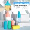 16 Pack Silicone Bottle Covers,Elastic Sleeves for Leak Proofing,Travels Essentials for Women Men,Reusable Accessories Luggage for Travel Size Toiletries,Cruise Ship Essentials, Travel Must Haves view 4