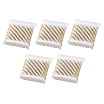 ECYC 500 Pcs Double-Ended Cotton Swabs, Ear Cleaning Sticks Wood Stick Cotton Swabs Wooden Cotton Swabs for Cleaning, Makeup