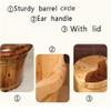 Ehzgqneg Foot Tub, Wooden Foot Bath with Massager and lid, Solid Wood Foot Basin, Foot Bucket for Soaking Feet Spa Foot Care view 3
