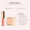 Jouer Radiant Rose Face + Lip Set, Translucent Setting Powder & Shimmer Lip Oil - Blurring Powder - Hydrating Lip Oil - Set Face Makeup view 4