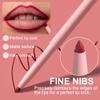 evpct 6Pcs Retractable Lip Liner Pencils Set Pack for Shaping & Sculpting Lips, Ruby Mauve Red Rose Nude Pink Plum Purple Taupe Brown Creamy Matte Gel Lip Liner Lipliners Pencil delineador de labios view 4