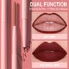 evpct 6Pcs Retractable Lip Liner Pencils Set Pack for Shaping & Sculpting Lips, Mauve Maroon Red Orange Nude Chocolate Dark Brown Plum Creamy Matte Gel Lip Liner Lipliners Pencil delineador de labios view 3
