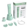 OLOV Electric Body Hair Trimmer - Groin Trimmer for Men - Bikini Trimmer Women - Wet/Dry Shaver Groomer, Replaceable Ceramic Blade Heads, USB Recharge Dock, Waterproof Hygiene Razor, Green view 2
