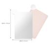 Healvian Foundation Makeup Mixing Palette Mirror Portable Makeup Blending Tray for Eye Shadow and More for Travel Go Application view 4