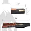 G.B.S Handmade Folding Comb for Men and Women FCT 3 Pack and Beard Filler Pencil Beard Pen for Facial Hair (Dark Brown) view 4