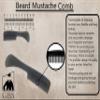 G.B.S Beard Mustache Comb MCB 3 Pack-Extra Small. Unbreakable Fine Toothed, Beard and Moustache Combs for Facial Hair Grooming and Dark Brown Beard Filler Pencil for Men view 3