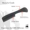 G.B.S Beard Mustache Comb MCB 3 Pack-Extra Small. Unbreakable Fine Toothed, Beard and Moustache Combs for Facial Hair Grooming and Dark Brown Beard Filler Pencil for Men view 4