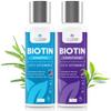 Biotin Hair Growth Shampoo and Conditioner Set - Sulfate Free, Deep Conditioner for Dry Damaged Hair - Made in USA (4 oz) view 1