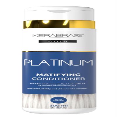 Kerabrasil Platinum Blonde Enhancing - Keratin-Rich Formula for Brightness & Strength | Enhances Blonde Tones for Radiant Platinum Shine | Suitable for All Shades, Long-Lasting Use (Conditioner)