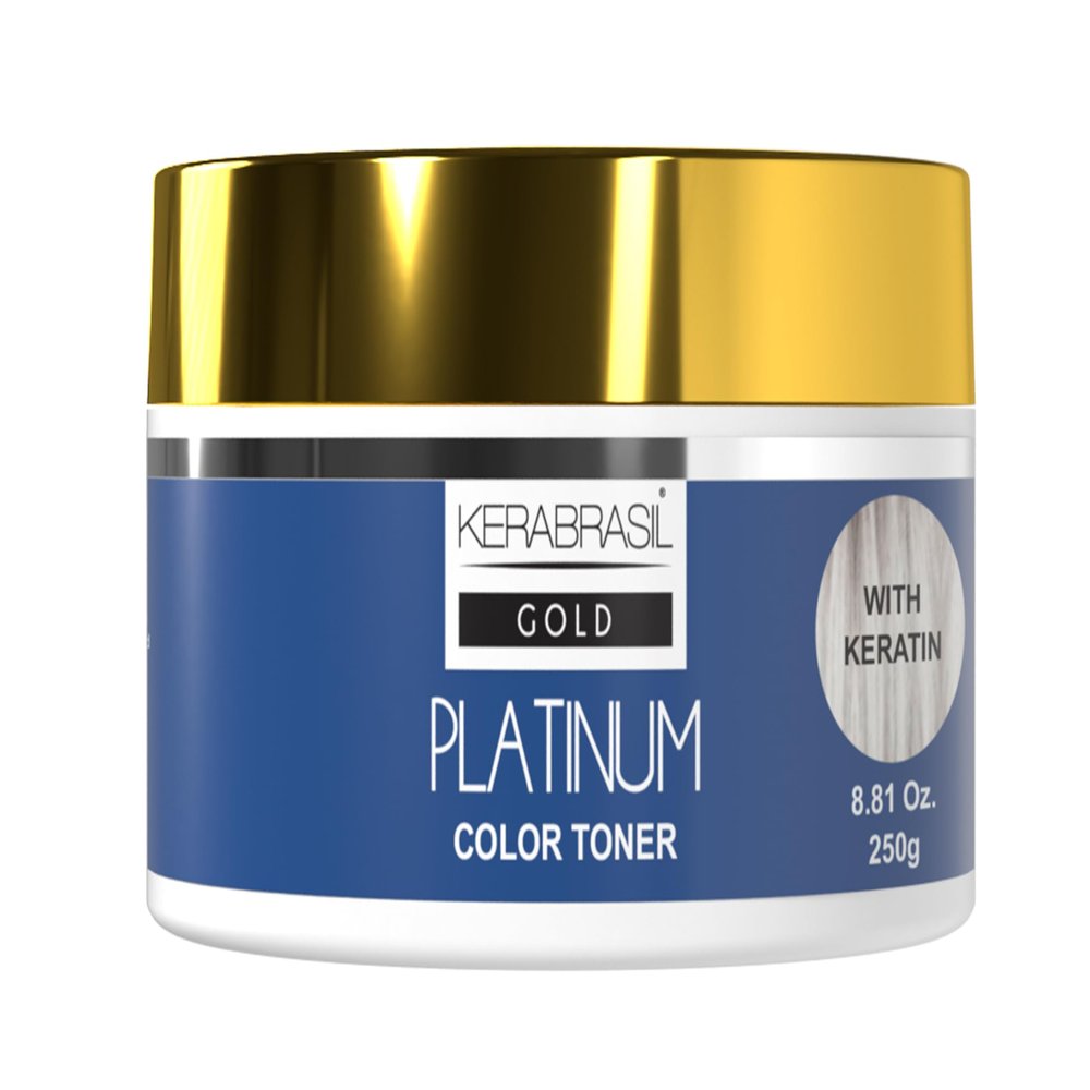 Kerabrasil Platinum Blonde Enhancing - Keratin-Rich Formula for Brightness & Strength | Enhances Blonde Tones for Radiant Platinum Shine | Suitable for All Shades, Long-Lasting Use (Treatment)
