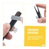 MUSISALY Single Hole Pencil Sharpener for Makeup Pencils Aluminium Alloy Eyebrow Tool Dual Shaped Slots for Precise Sharpening Convenient for Use view 2