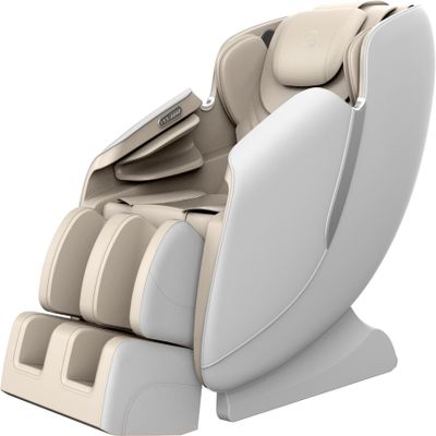 Genesis Designs Full Body Massage Chair with 14 Fixed Points, Zero Gravity, Bluetooth, Heated- White