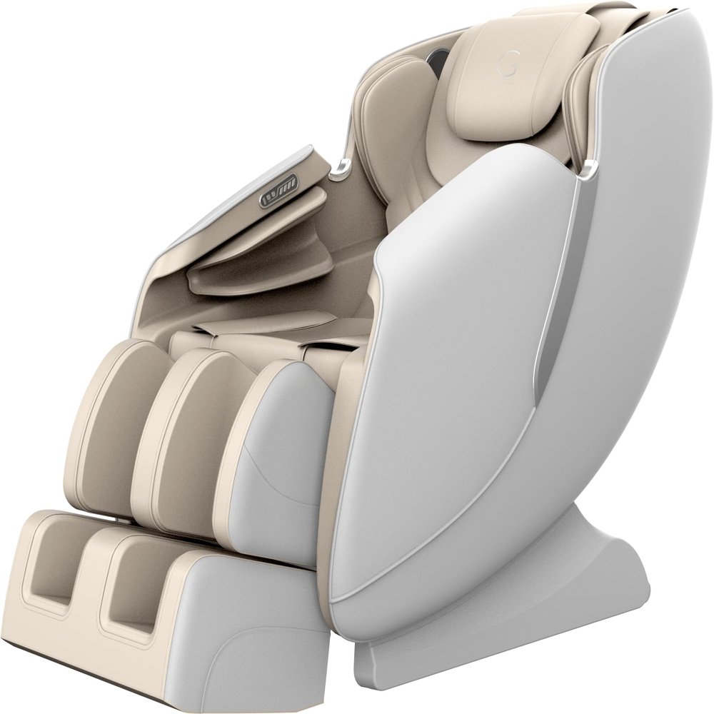 Genesis Designs Full Body Massage Chair with 14 Fixed Points, Zero Gravity, Bluetooth, Heated- White