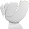 Genesis Designs Full Body Massage Chair with 14 Fixed Points, Zero Gravity, Bluetooth, Heated- White view 3