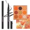 docolor Waterproof Eyeliner Pen Super Slim Precise All Day Black Professional Makeup Liquid Eye Liner and Orange Eyeshadow Palette 9 Colors Gemstone Shadow Palette Highly Pigmented Mattes Shimmers view 1