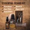 Every Man Jack Beard Grooming Kit for Men - Includes Sandalwood Beard Oil & Beard Balm, Beard Brush, Wooden Dual-sided Comb, Trimming Scissors and Mustache Comb view 2