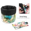 2PCS Aesthetic Flower-480 Travel Cosmetic Bag: Your Ultimate Makeup Organizer & Bathroom Cases - With Drawstring, Cylindrical & Small Toiletry Bag view 4