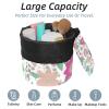 2PCS Aesthetic Art Flower-463 Travel Cosmetic Bag Makeup Organizer, Drawstring Bathroom Cases - Cylindrical & Small Toiletry Bag view 2