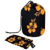 2PCS Aesthetic Leaves-94 Travel Cosmetic Bag Makeup Organizer: Stylish Bathroom Cases with Drawstring, Cylindrical & Small Toiletry Bag view 1