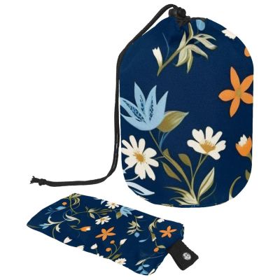 2PCS Leaf Art-270 Travel Cosmetic Bag Makeup Organizer: Stylish Bathroom Cases with Drawstring, Cylindrical & Small Toiletry Bag