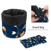 2PCS Leaf Art-270 Travel Cosmetic Bag Makeup Organizer: Stylish Bathroom Cases with Drawstring, Cylindrical & Small Toiletry Bag view 4