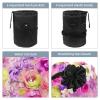 2PCS Aesthetic Art Flower-411 Travel Cosmetic Bag Makeup Organizer, Drawstring Bathroom Cases - Cylindrical & Small Toiletry Bag view 3