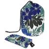 2PCS Leaf Art-227 Travel Cosmetic Bag Makeup Organizer, Drawstring Bathroom Cases - Cylindrical & Small Toiletry Bag view 1