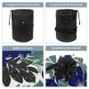 2PCS Leaf Art-227 Travel Cosmetic Bag Makeup Organizer, Drawstring Bathroom Cases - Cylindrical & Small Toiletry Bag view 3
