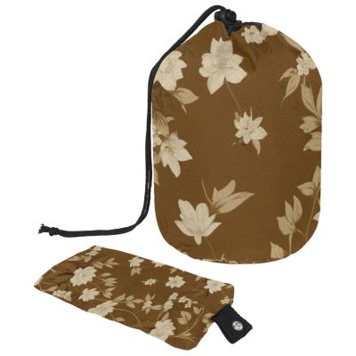 2PCS Colored Leaves-205 Travel Cosmetic Bag Makeup Organizer Bag Bathroom Cases Toiletry Bag with Drawstring (Cylindrical bag and small bag)