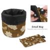 2PCS Colored Leaves-205 Travel Cosmetic Bag Makeup Organizer Bag Bathroom Cases Toiletry Bag with Drawstring (Cylindrical bag and small bag) view 4