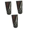 minkissy 3sets Beard Trimmer Eyebrow Scissors Mustache Cutter Steel Shears for Grooming Needs view 1