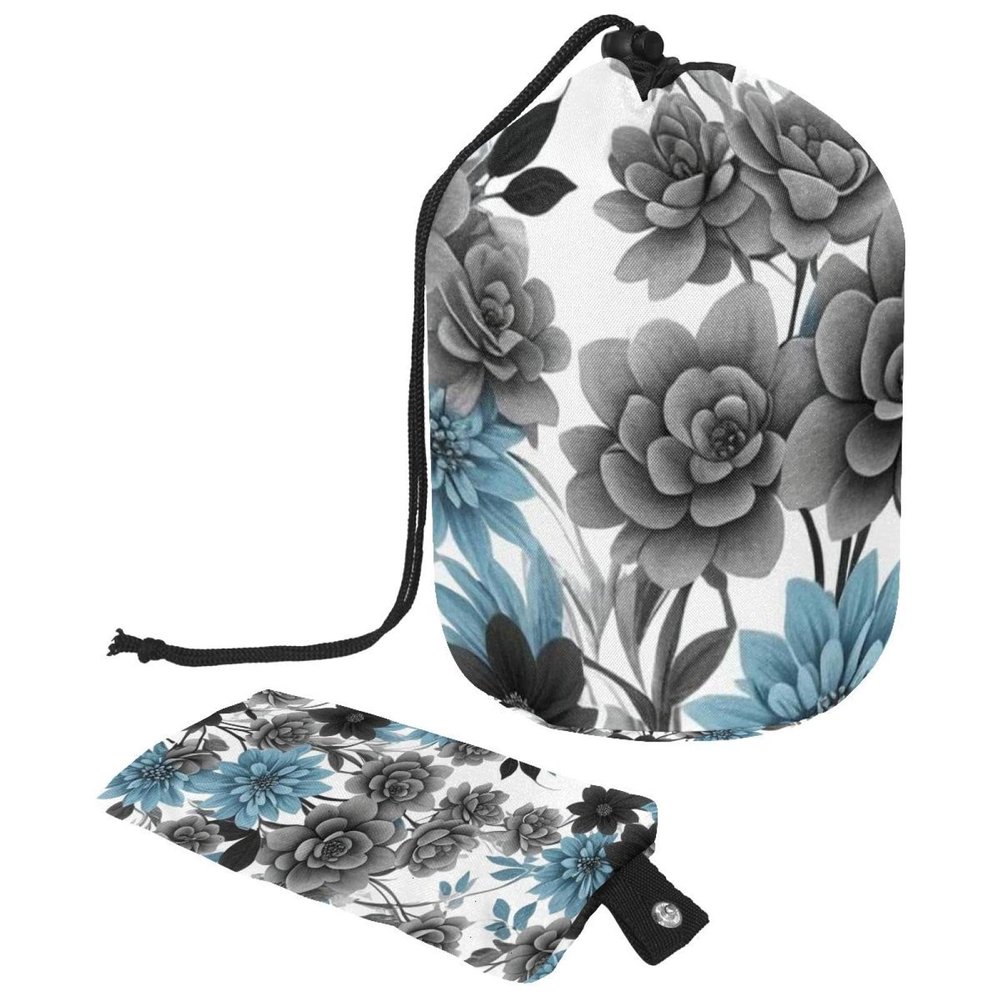 2PCS Colored Leaves-145 Travel Cosmetic Bag Makeup Organizer Bag Bathroom Cases Toiletry Bag with Drawstring (Cylindrical bag and small bag)