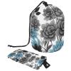 2PCS Colored Leaves-145 Travel Cosmetic Bag Makeup Organizer Bag Bathroom Cases Toiletry Bag with Drawstring (Cylindrical bag and small bag) view 1