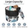 2PCS Colored Leaves-145 Travel Cosmetic Bag Makeup Organizer Bag Bathroom Cases Toiletry Bag with Drawstring (Cylindrical bag and small bag) view 2