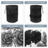 2PCS Colored Leaves-145 Travel Cosmetic Bag Makeup Organizer Bag Bathroom Cases Toiletry Bag with Drawstring (Cylindrical bag and small bag) view 3