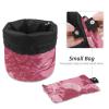 2PCS Colored Leaves-137 Travel Cosmetic Bag Makeup Organizer Bag Bathroom Cases Toiletry Bag with Drawstring (Cylindrical bag and small bag) view 4