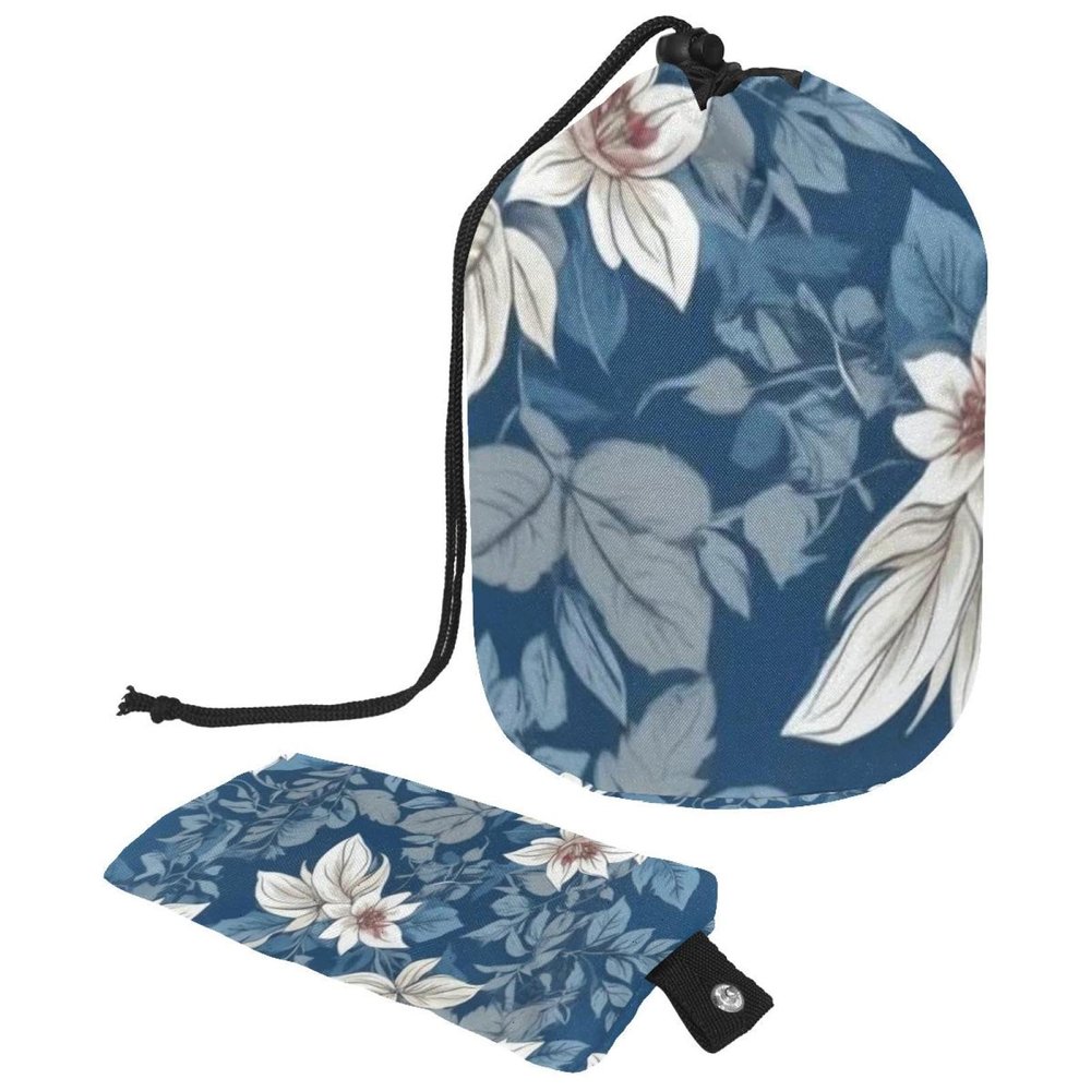 2PCS Aesthetic Leaves-13 Travel Cosmetic Bag Makeup Organizer Bag Bathroom Cases Toiletry Bag with Drawstring (Cylindrical bag and small bag)