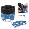 2PCS Colored Leaves-117 Travel Cosmetic Bag Makeup Organizer Bag Bathroom Cases Toiletry Bag with Drawstring (Cylindrical bag and small bag) view 4