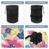 2PCS Aesthetic Art Flower-500 Travel Cosmetic Bag: Your Ultimate Makeup Organizer & Bathroom Cases - With Drawstring, Cylindrical & Small Toiletry Bag view 3