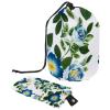 2PCS Leaf Art-229 Travel Cosmetic Bag Makeup Organizer Bag Bathroom Cases Toiletry Bag with Drawstring (Cylindrical bag and small bag) view 1