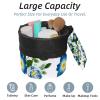 2PCS Leaf Art-229 Travel Cosmetic Bag Makeup Organizer Bag Bathroom Cases Toiletry Bag with Drawstring (Cylindrical bag and small bag) view 2