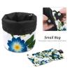 2PCS Leaf Art-229 Travel Cosmetic Bag Makeup Organizer Bag Bathroom Cases Toiletry Bag with Drawstring (Cylindrical bag and small bag) view 4