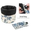 2PCS Aesthetic Leaves-62 Travel Cosmetic Bag Makeup Organizer: Stylish Bathroom Cases with Drawstring, Cylindrical & Small Toiletry Bag view 4