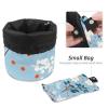 2PCS Leaf Art-241 Travel Cosmetic Bag Makeup Organizer Bag Bathroom Cases Toiletry Bag with Drawstring (Cylindrical bag and small bag) view 4