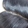 Hair Replacement System for Men - All Poly Skin Toupee With 0.10mm Injected PU - Durable Natural Hair Piece - 6X8" 110% Density - #1B Natural Black view 4